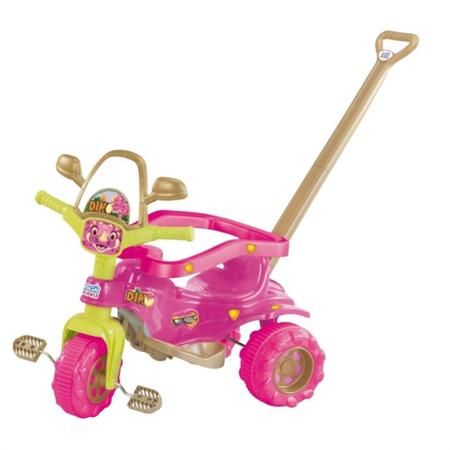 Triciclo Motoca Velotrol Tico Tico Infantil Rosa Omotcha - Chic Outlet -  Economize com estilo!