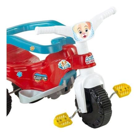 Triciclo Tico Tico Bichos Motoca Infantil Velotrol Menino Azul