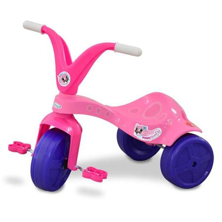 Triciclo Motoca Infantil Happy Pink Meninas Rosa - Xalingo em