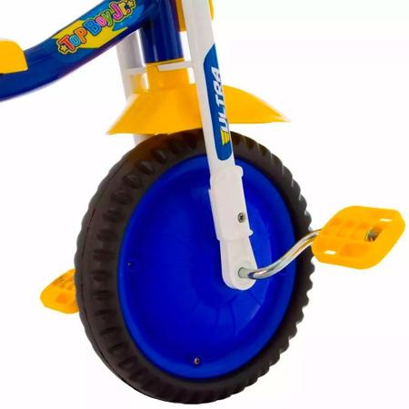 Triciclo Infantil Motoca Ultra Top Boy Azul e Amarelo em Promoção