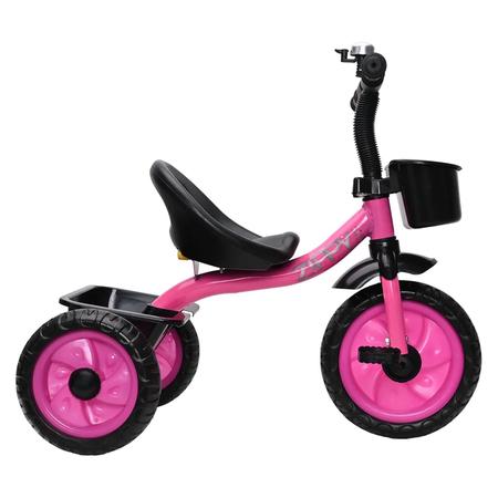 Triciclo Infantil Com Cestinha + Buzina - Rosa - 7628 - Zippy Toys