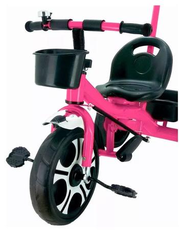 Motoca Infantil Triciclo Rosa com Empurrador - Lugo Brinquedos - Velotrol e  Triciclo a Pedal - Magazine Luiza