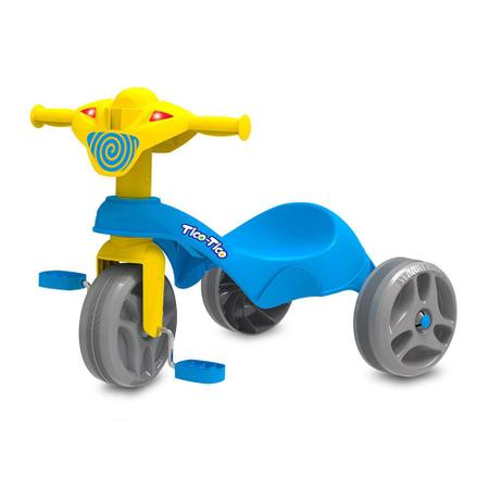 Triciclo Passeio Motoca Infantil Super Turbo Azul + 4 Anos Tico