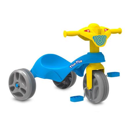 Triciclo Passeio Motoca Infantil Super Turbo Azul + 4 Anos Tico