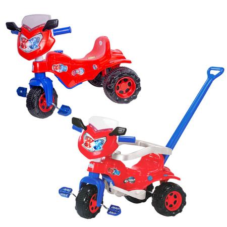 Triciclo Motoca Infantil Tico Tico C/ Empurrador Magic Toys
