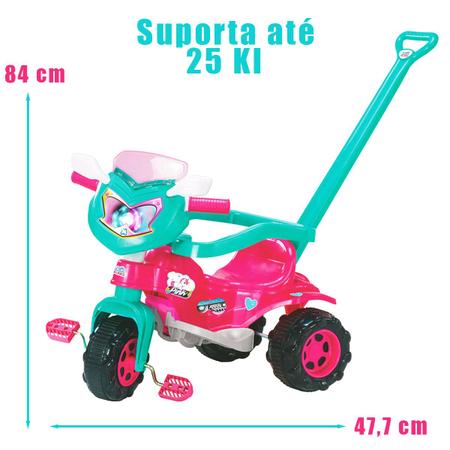 Triciclo Infantil Tico Tico Com Empurrador Motoca - Magic Toys