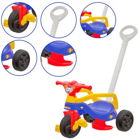 Triciclo Infantil Com Pedal Motoca Menina Suporta ate 24kg Velotrol Tico  Tico Aprox 2 anos