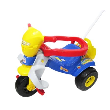 Triciclo Infantil Magic Toys Tico-Tico Bichos com Som - Azul