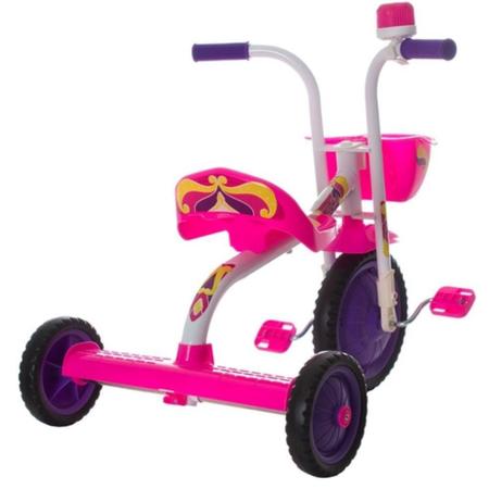 Imagem de Triciclo Infantil Ultra Bikes Top Girl Rosa e Branco TUJ-04BCRS
