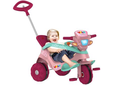 Triciclo Infantil Velo Baby com Empurrador - Bandeirante