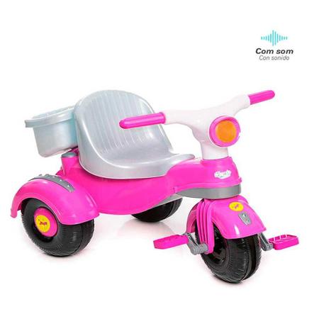 TRICICLO INFANTIL VELOCITA CLASSIC 2 EM 1 A PEDAL CALESITA REF:994 1A+ ATÉ  30 KG