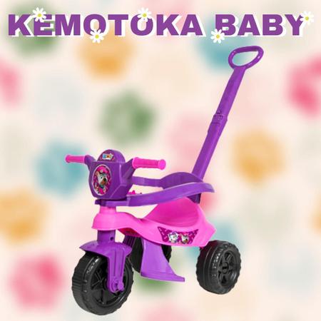 Motoca Infantil Com Haste De Empurrar Triciclo Menina Pedal Velocípede  Menino Velotrol Brinquedo Kendy - Velotrol e Triciclo a Pedal - Magazine  Luiza