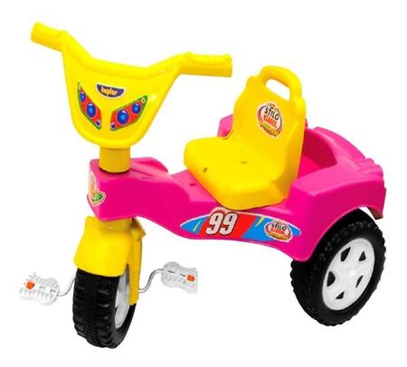 Triciclo Motoca Infantil Rosa Menina Princesa - Kepler em Promoção