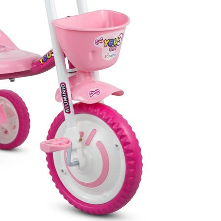 Triciclo Bike Moto Infantil Menina You Girl Rosa Nathor - Godoy Bike  Fitness - Tudo para sua bike!