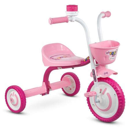 Velotrol Motoca Triciclo Infantil Brinquedo Menina Nathor