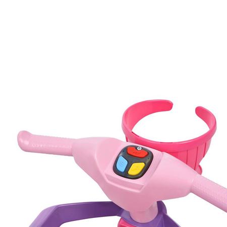 TRICICLO INFANTIL MOTOBAN PASSEIO PREMIUM ROSA - BANDEIRANTES -836