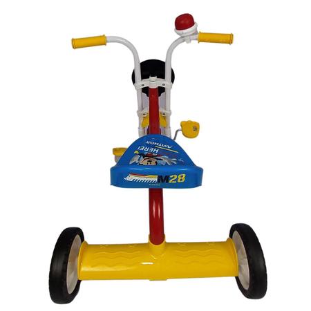 Motoca Triciclo Infantil Mickey Suporta Até 21kg Com Buzina Nathor