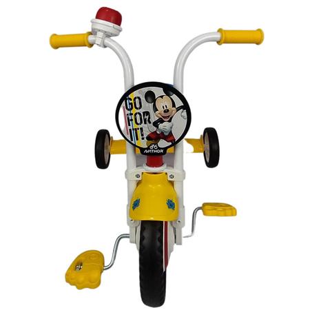 Triciclo Masculino 3 Rodas Mickey Buzina Limitador Nathor