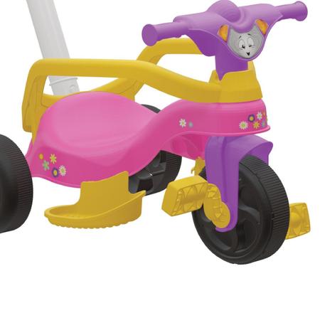 Motoca Infantil Triciclo Rosa com Empurrador - Lugo Brinquedos - Velotrol e  Triciclo a Pedal - Magazine Luiza