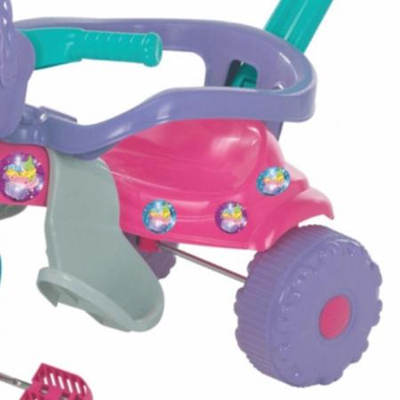 Triciclo Motoca Infantil Menina Com Aro Protetor Rosa Totoca