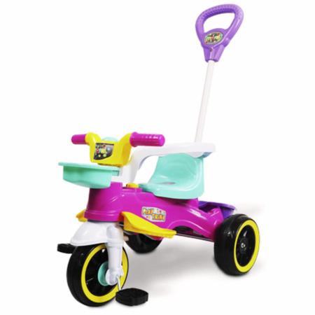 Triciclo Motoca Infantil Menina Play Trike Rosa Maral - Velotrol e