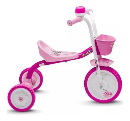 Triciclo Infantil Motoca Menina Nathor Baby Verde