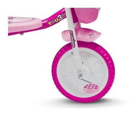 Triciclo Motoca Infantil Menina You Boy Aro 5 Nathor - Dupari