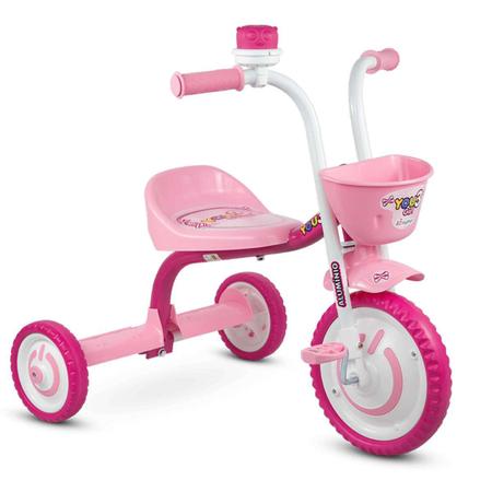 Triciclo Motoca Infantil Menina You Girl Rosa Nathor - Velotrol e