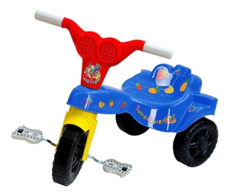 Triciclo Motoca Infantil Menino Policial Azul - Kepler - Velotrol