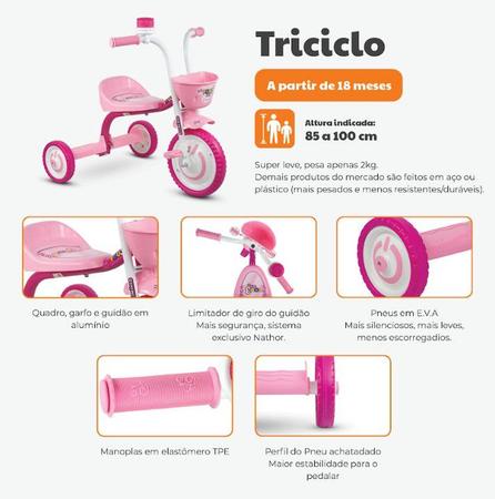Imagem de Triciclo Motoca Infantil Menino You Boy Colors Buzina Nathor