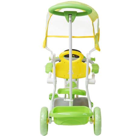 Triciclo Motoca Infantil Pra Passeio Com Empurrador Pedal Luz e Som +  Capota Importway BW003 Azul - AliExpress