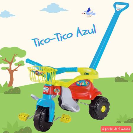 Tico Tico Festa Motoca Infantil Com Cestinha Magic Toys em Promoção é no  Buscapé
