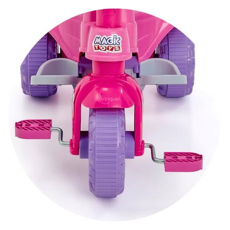 Triciclo Tico Tico Pets rosa Motoca Infantil - Magic Toys 2811