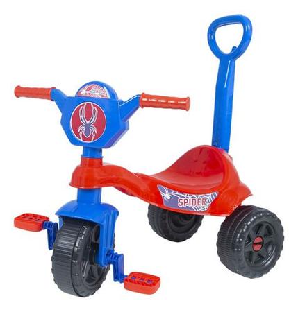 Motoca Infantil Triciclo Pedalar Menino Menina Cor Vermelho