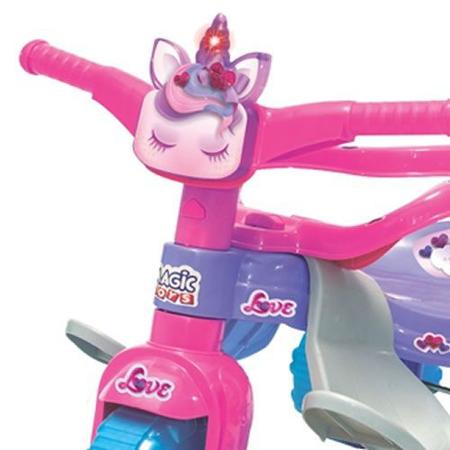 Triciclo Motoca Infantil Unilove Unicórnio Motinha Com Luz