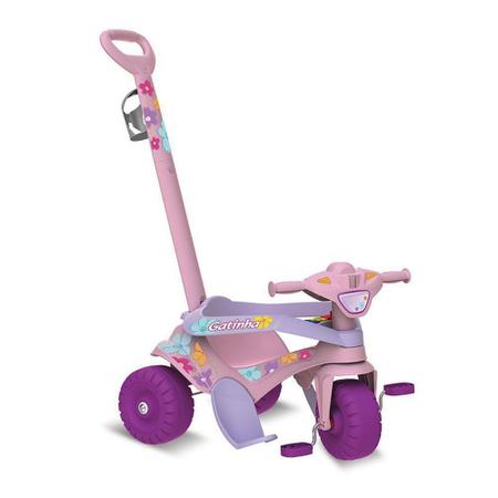 Triciclo Motoca Infantil A Pedal Resistente Rosa Bandeirante - Velotrol e  Triciclo a Pedal - Magazine Luiza