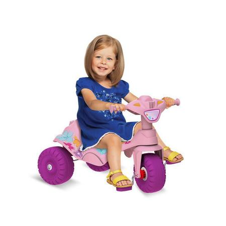 Triciclo Motoca Infantil A Pedal Resistente Rosa Bandeirante - Velotrol e  Triciclo a Pedal - Magazine Luiza