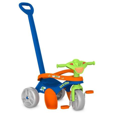 Motoca Infantil Azul Diversão Triciclo Criança Pedalar Bebe