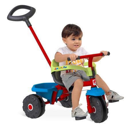 Triciclo Infantil Bandeirante Smart Plus - Vermelho+Verde