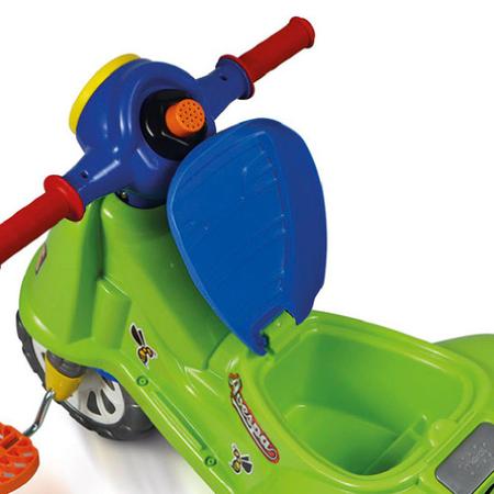 Imagem de Triciclo Passeio Infantil com Empurrador Avespa Verde Maral