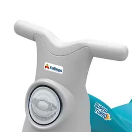 Triciclo Passeio Motoca Infantil Super Turbo Azul + 4 Anos Tico