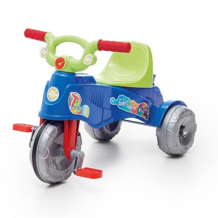 Triciclo Infantil Calesita Tate Tico - 2 em 1 - Pedal e Passeio com Aro -  Azul L