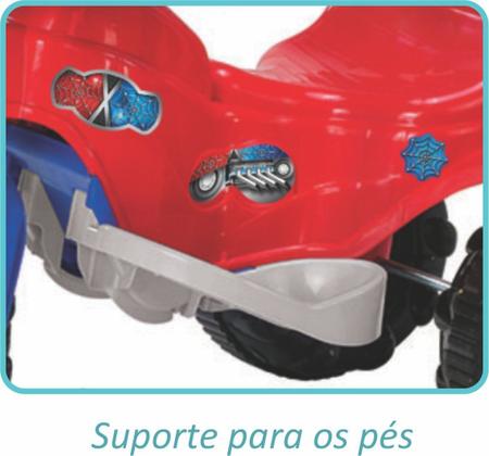 Imagem de Triciclo Tico Tico Red Velotrol com Empurrador Infantil Menino Magic Toys