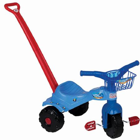 Triciclo Passeio Motoca Infantil Super Turbo Azul +4 Anos Tico Tico  Velotrol Brinquedo Até 25kg Xalingo - 07523 - Velotrol e Triciclo a Pedal -  Magazine Luiza