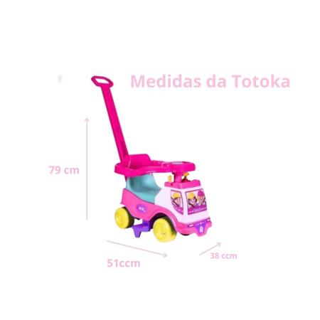 Motoca Menina Infantil Bebe C/ Empurrador Totokinha