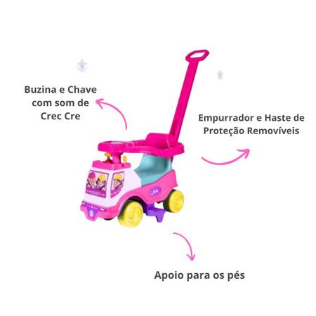 Totoka Motoca Triciclo Infantil Bebe Menina Empurrador