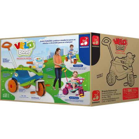 Imagem de Triciclo velobaby gatinha - bandeirante