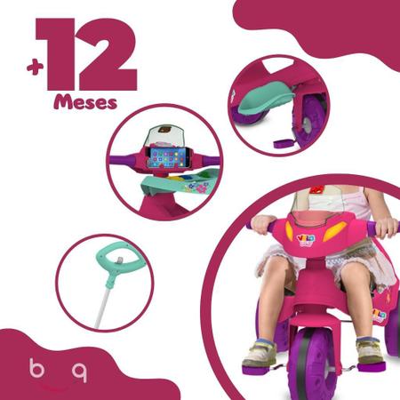 Triciclo Velobaby G2 Passeio & Pedal (Rosa)  BandeiranteBandeirantesBrinquedosUrban Baby Store357Brinquedos