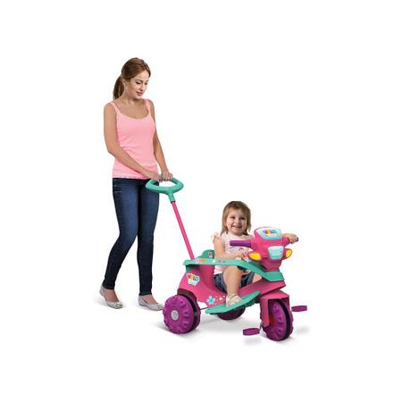 Triciclo Velobaby Passeio & Pedal 207 Bandeirante Rosa - Le biscuit