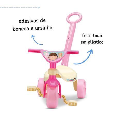 triciclo velotrol feminino infantil andador com tres rodas velocipede de  menina motinha mini moto - Samba Toys - Velotrol e Triciclo a Pedal -  Magazine Luiza